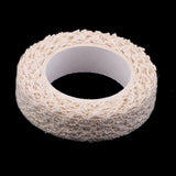 Maxbell 2 Pieces Fabric Lace Washi Tape Self Adhesive Trim Wedding coffee
