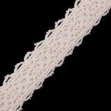 Maxbell 2 Pieces Fabric Lace Washi Tape Self Adhesive Trim Wedding coffee