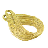 Maxbell 2 Pieces Jewelry Braided Thread Metallic Cords Jewellery Making Accessory