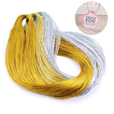 Maxbell 2 Pieces Jewelry Braided Thread Metallic Cords Jewellery Making Accessory