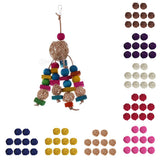 10pcs Wicker Rattan Ball Table Wedding Vase Fillers Hanging Ornament Red