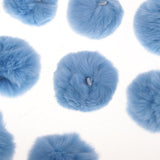 Maxbell 30Set  Faux Fur Pom Pom Ball Keychain for DIY Hat Bag Hair Accessories