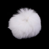 Maxbell 30Set  Faux Fur Pom Pom Ball Keychain for DIY Hat Bag Hair Accessories