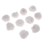 Maxbell 30Set  Faux Fur Pom Pom Ball Keychain for DIY Hat Bag Hair Accessories