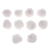 Maxbell 30Set  Faux Fur Pom Pom Ball Keychain for DIY Hat Bag Hair Accessories