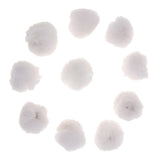 Maxbell 30Set  Faux Fur Pom Pom Ball Keychain for DIY Hat Bag Hair Accessories