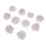 Maxbell 30Set  Faux Fur Pom Pom Ball Keychain for DIY Hat Bag Hair Accessories