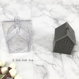 Maxbell 3Pcs Plastic Clear Candle Mold Soap Mould Candles Making Craft Model