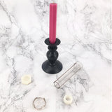 Maxbell 3Pcs Plastic Clear Candle Mold Soap Mould Candles Making Craft Model