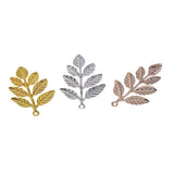 Maxbell 60Pcs/lot Large Filigree Leaf Branches Jewelry Making Findings