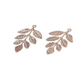 Maxbell 60Pcs/lot Large Filigree Leaf Branches Jewelry Making Findings