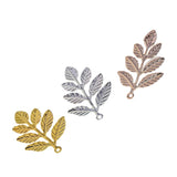 Maxbell 60Pcs/lot Large Filigree Leaf Branches Jewelry Making Findings