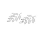 Maxbell 60Pcs/lot Large Filigree Leaf Branches Jewelry Making Findings