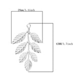 Maxbell 60Pcs/lot Large Filigree Leaf Branches Jewelry Making Findings
