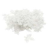 Maxbell 200 pcs Leaf Charms Pendants Fit DIY Earring Hair Accessory Golden& Platinum