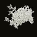 Maxbell 200 pcs Leaf Charms Pendants Fit DIY Earring Hair Accessory Golden& Platinum
