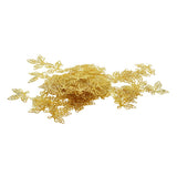 Maxbell 200 pcs Leaf Charms Pendants Fit DIY Earring Hair Accessory Golden& Platinum