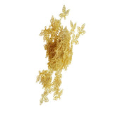 Maxbell 200 pcs Leaf Charms Pendants Fit DIY Earring Hair Accessory Golden& Platinum