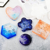 Maxbell 9Piece Resin Silicone Mold Square Round Mould for Resin Jewelry Making Tools