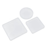 Maxbell 9Piece Resin Silicone Mold Square Round Mould for Resin Jewelry Making Tools