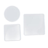 Maxbell 12Piece Resin Silicone Mold Square Round Mould for Resin Jewelry Making Tool