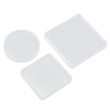 Maxbell 9Piece Resin Silicone Mold Square Round Mould for Resin Jewelry Making Tools
