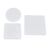 Maxbell 12Piece Resin Silicone Mold Square Round Mould for Resin Jewelry Making Tool