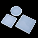 Maxbell 12Piece Resin Silicone Mold Square Round Mould for Resin Jewelry Making Tool