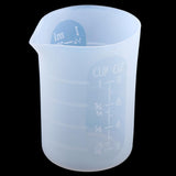 Maxbell 3 Piece 250ml Measuring Cup Silicone Mold DIY Jewelry Scale Resin Glue Tools