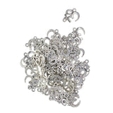 Maxbell 6x50sets Tibetan Silver OM Yoga Charms DIY Pendant for Necklace Jewelry Making