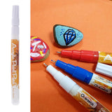 Maxbell 2set Ink Acrylic Paint Markers Art Permanent Painting Stone Fine Marker Pen