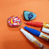 Maxbell 2set Ink Acrylic Paint Markers Art Permanent Painting Stone Fine Marker Pen