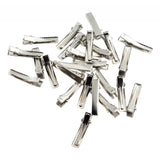 Maxbell 4x30/100Pack Flat Single Prong Alligator Hair Clips DIY Blanks 35mm 30pcs
