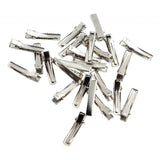 Maxbell 4x30/100Pack Flat Single Prong Alligator Hair Clips DIY Blanks 35mm 30pcs