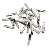 Maxbell 3x30/100Pack Flat Single Prong Alligator Hair Clips DIY Blanks 35mm 30pcs