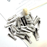 Maxbell 3x30/100Pack Flat Single Prong Alligator Hair Clips DIY Blanks 35mm 30pcs