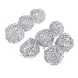 Maxbell 3/5x Wicker Rattan Balls Home Christmas Wedding Party Decorative Crafts 10cm