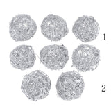 Maxbell 3/5x Wicker Rattan Balls Home Christmas Wedding Party Decorative Crafts 10cm