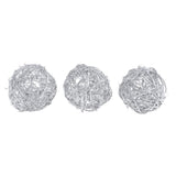 Maxbell 3/5x Wicker Rattan Balls Home Christmas Wedding Party Decorative Crafts 10cm