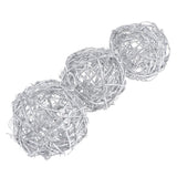 Maxbell 3/5x Wicker Rattan Balls Home Christmas Wedding Party Decorative Crafts 10cm