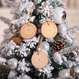 Maxbell 10Pcs Round Wooden Pieces Wood Shaped for Wedding Favors Tree Decoration