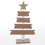 Maxbell Christmas Tree Shape Decorations Desktop Table Ornaments Decor Plaid