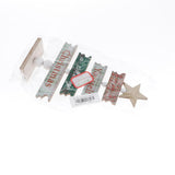 Maxbell Christmas Tree Shape Decorations Desktop Table Ornaments Decor Plaid