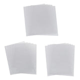 Maxbell 5 Half Transparent Shrink Film Sheets Shrinkable Paper Craft Dull Polish Circle Heart