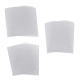 Maxbell 5 Half Transparent Shrink Film Sheets Shrinkable Paper Craft Dull Polish Circle Heart
