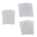 Maxbell 5 Half Transparent Shrink Film Sheets Shrinkable Paper Craft Dull Polish Circle Heart