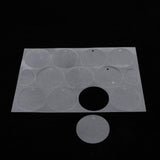 Maxbell 5 Half Transparent Shrink Film Sheets Shrinkable Paper Craft Dull Polish Circle Heart