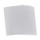 Maxbell 5 Half Transparent Shrink Film Sheets Shrinkable Paper Craft Dull Polish Circle Heart