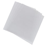 Maxbell 5 Half Transparent Shrink Film Sheets Shrinkable Paper Craft Dull Polish Circle Heart