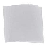 Maxbell 5 Half Transparent Shrink Film Sheets Shrinkable Paper Craft Dull Polish Circle Heart